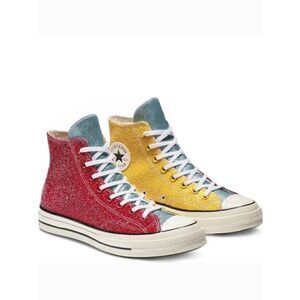 NEW Converse Chuck Taylor All Star 70 Hi X JW Anderson Glitter Pack 5 Mens 7 Wmn